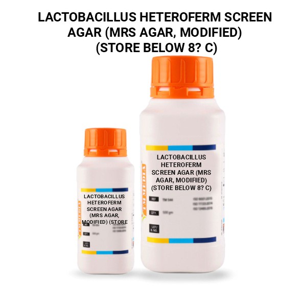 Lactobacillus Heteroferm Screen Agar (Mrs Agar, Modified) (Store Below 8? C)